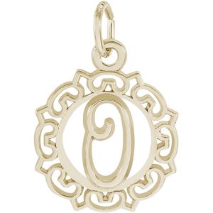 Initial O Charm Gold Plated - 10-0817-15