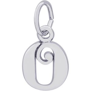 Initial O Charm Silver - 10-4765-15