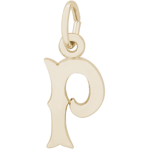 Initial P Charm 10K Gold - 10-4766-16