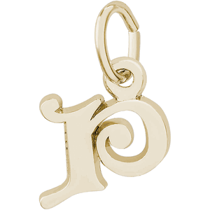 Initial P Charm 10K Gold - 10-4765-16