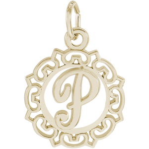 Initial P Charm 10K Gold - 10-0817-16