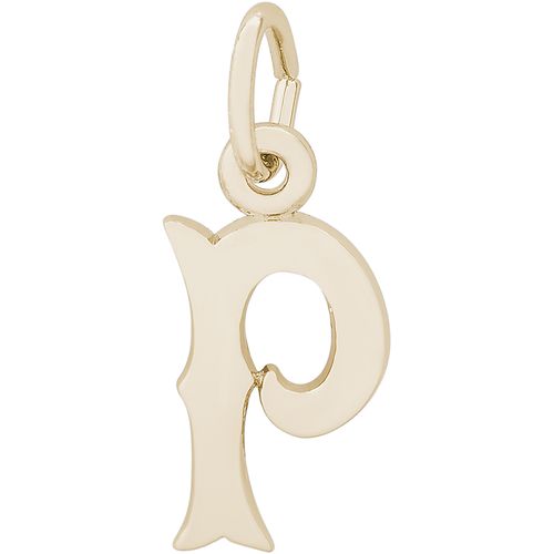 Initial P Charm 10K Gold - 10-4766-16