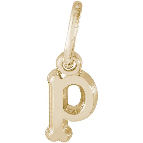 Initial P Charm 10K Gold - 10-5420-16