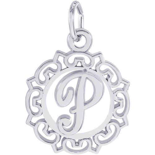 Initial P Charm Silver - 10-0817-16