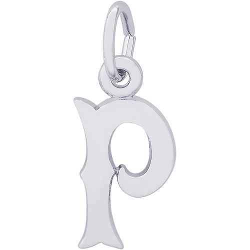 Initial P Charm Silver - 10-4766-16