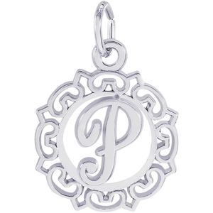 Initial P Charm Silver - 10-0817-16