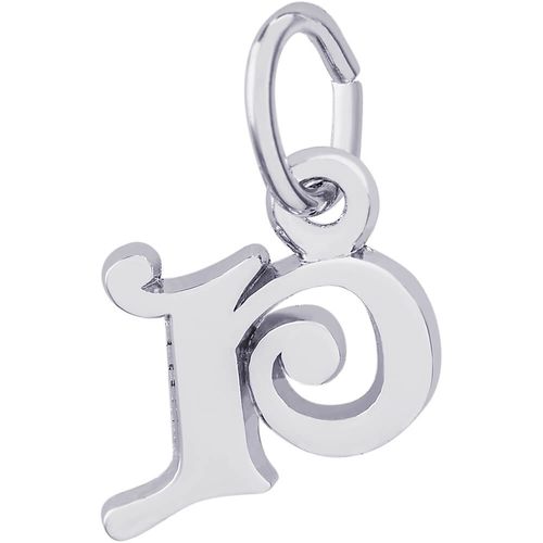 Initial P Charm White Gold - 10-4765-16