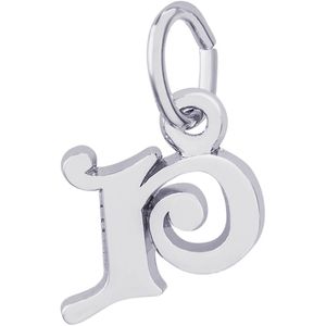 Initial P Charm White Gold - 10-4765-16