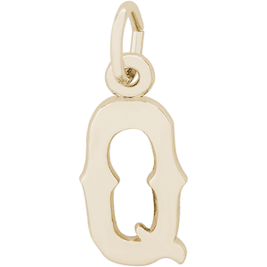 Initial Q Charm Gold Plated - 10-4766-17