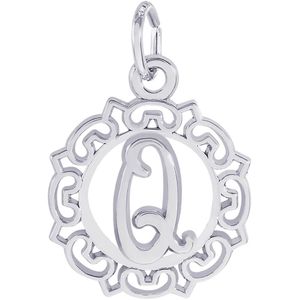 Initial Q Charm White Gold - 10-0817-17
