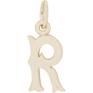 Initial R Charm Gold Plated - 10-4766-18