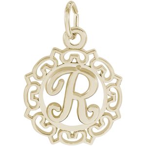 Initial R Charm Gold Plated - 10-0817-18