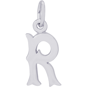 Initial R Charm Silver - 10-4766-18