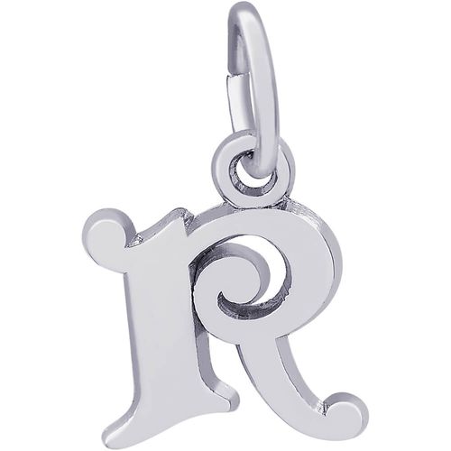 Initial R Charm White Gold - 10-4765-18