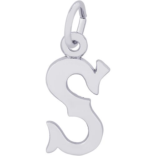 Initial S Charm White Gold - 10-4766-19