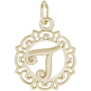 Initial T Charm 10K Gold - 10-0817-20