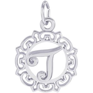 Initial T Charm Silver - 10-0817-20