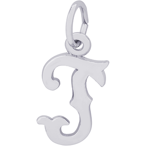 Initial T Charm White Gold - 10-4766-20