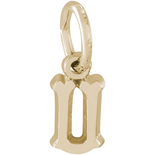 Initial U Charm Gold Plated - 10-5420-21