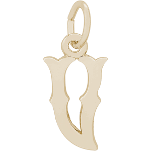 Initial V Charm 10K Gold - 10-4766-22