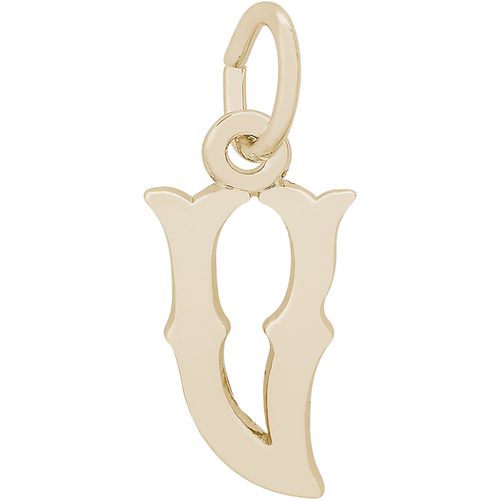Initial V Charm 10K Gold - 10-4766-22