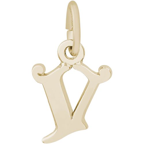 Initial V Charm 14K Gold - 10-4765-22