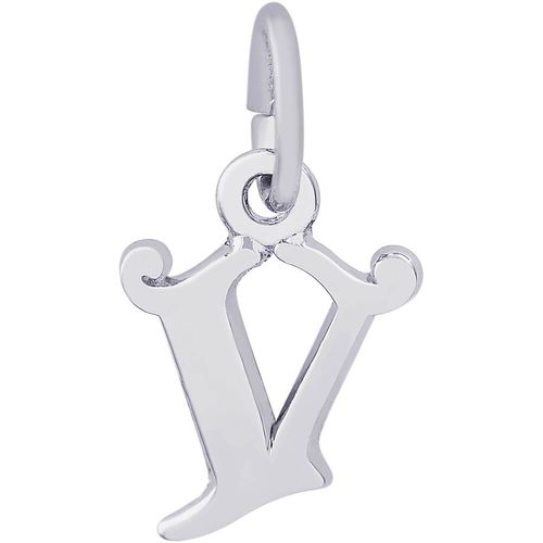 Initial V Charm Silver - 10-4765-22