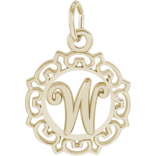 Initial W Charm 14K Gold - 10-0817-23