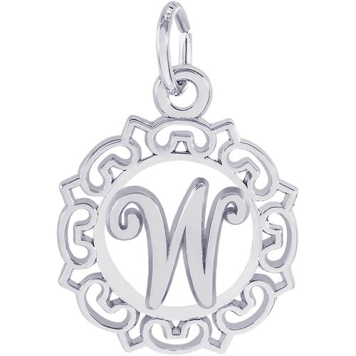 Initial W Charm Silver - 10-0817-23