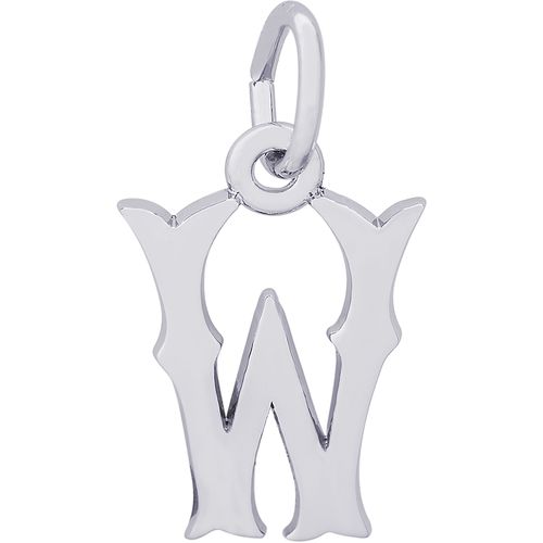 Initial W Charm Silver - 10-4766-23