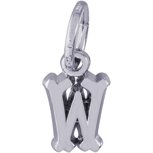 Initial W Charm White Gold - 10-5420-23