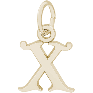 Initial X Charm 10K Gold - 10-4765-24