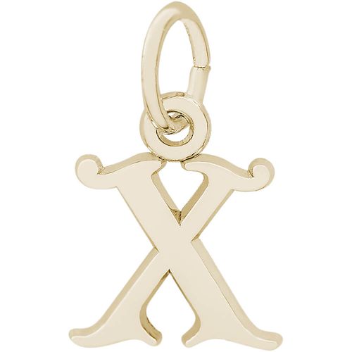 Initial X Charm 10K Gold - 10-4765-24