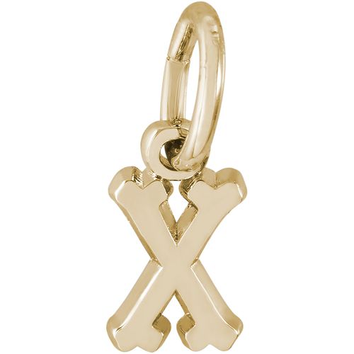 Initial X Charm 14K Gold - 10-5420-24