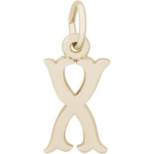 Initial X Charm 14K Gold - 10-4766-24