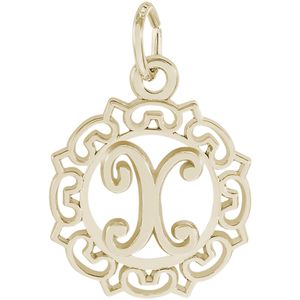 Initial X Charm Gold Plated - 10-0817-24
