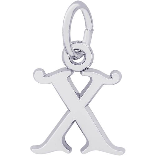 Initial X Charm Silver - 10-4765-24