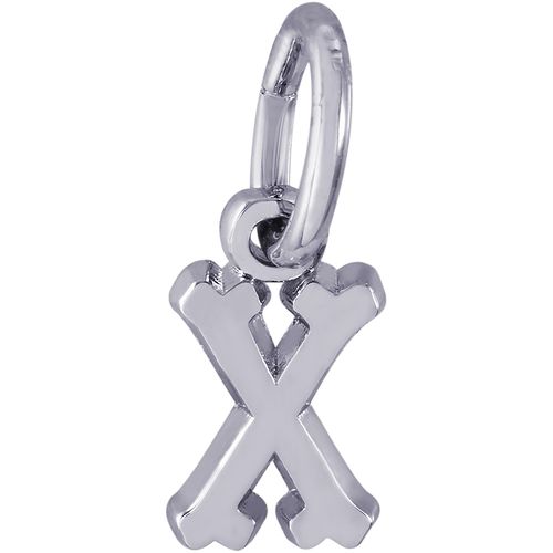 Initial X Charm Silver - 10-5420-24