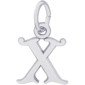 Initial X Charm Silver - 10-4765-24