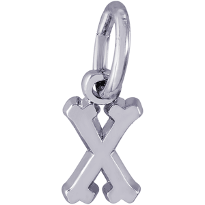 Initial X Charm White Gold - 10-5420-24