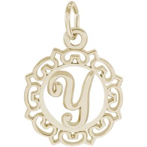 Initial Y Charm 10K Gold - 10-0817-25