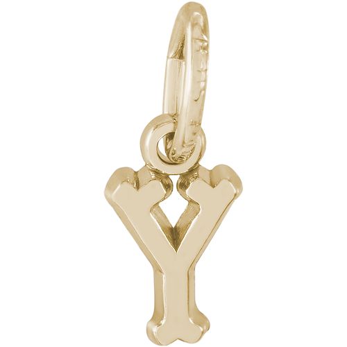 Initial Y Charm Gold Plated - 10-5420-25