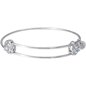 Rembrandt Insightful Bangle - April Bracelet Sterling Silver - 20-0517-4-ss