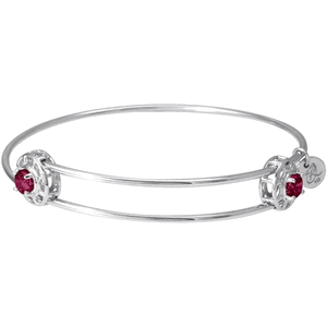 Rembrandt Insightful Bangle - January Bracelet Sterling Silver - 20-0517-1-ss