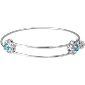 Rembrandt Insightful Bangle - March Bracelet Sterling Silver - 20-0517-3-ss