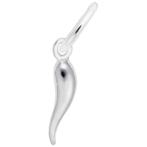 Italian Horn Charm Silver - 10-1327