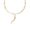 Rembrandt Italian Horn Necklace Set Necklace - 14K Gold - 29-5635-320-14K