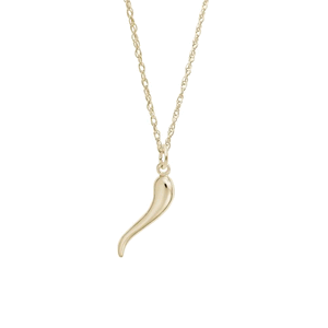 Rembrandt Italian Horn Necklace Set Necklace - Gold Plated - 29-5635-87-GP