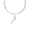 Rembrandt Italian Horn Necklace Set Necklace - Silver - 29-5635-320-SS