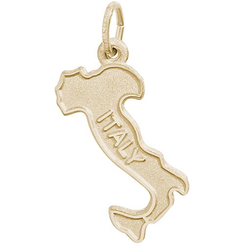 Italy Map Charm 14K Gold - 10-7918